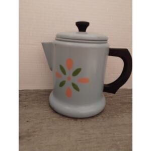 Hand Painted Folk Art West Bend Aluminum Co Kwik Drip Coffee Maker